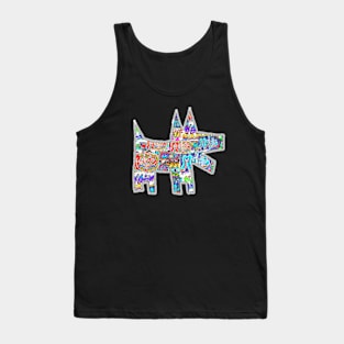 Dog Puppy Graffiti Urban Pop Tank Top